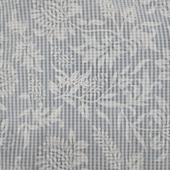 Hobie Shirt Mens Medium Blue Floral Striped Button Up Polynosic Rayon Vintage M‎ - Picture 3 of 12